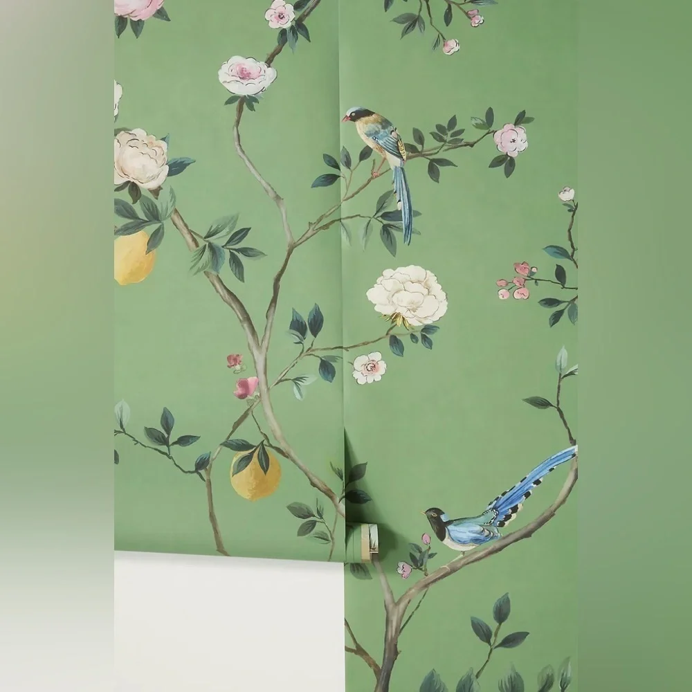 Anthropologie Blossom Chinoiserie Wall Mural NWT